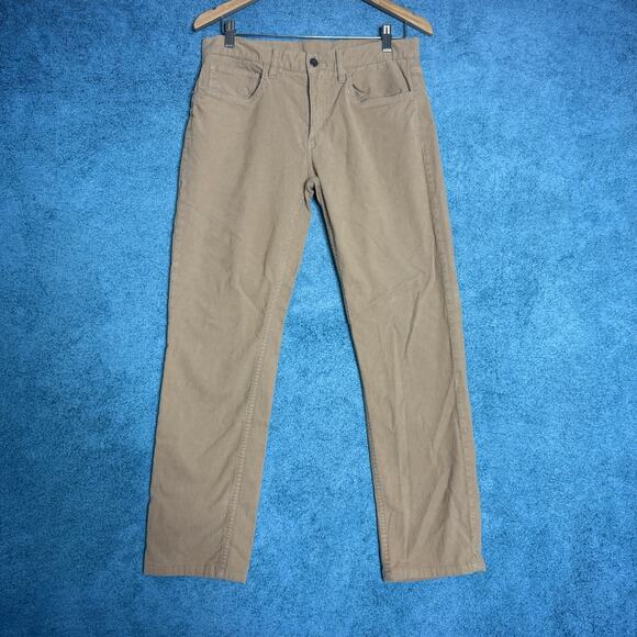 Brooks Brothers Other - Brooks Brothers Pants Mens 32x32 Tan Light Brown Corduroy Stretch Red Fleece